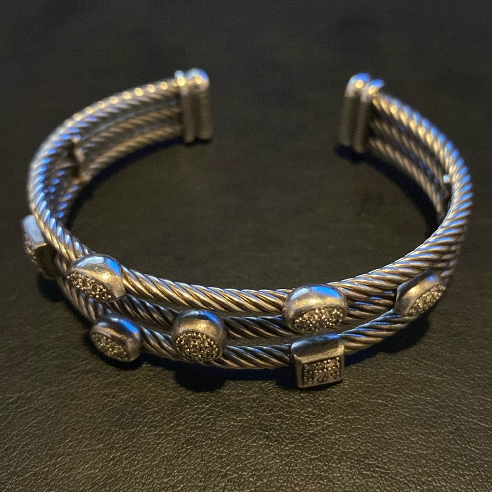 David Yurman diamond confetti bracelet 925